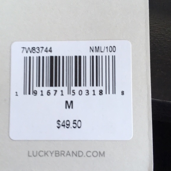 Lucky Brand NWT Criss-Cross Back Peplum Tee, M - Picture 6 of 6